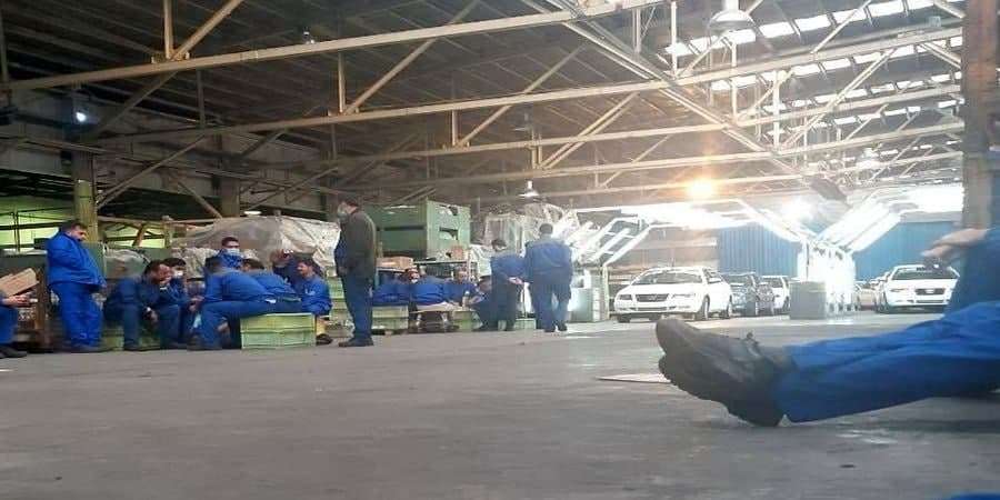 اعتصاب کارگران ایران خودروی تبریز 