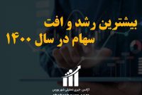 بیشترین رشد و افت سهام در سهام 1400