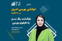 حواشی بورس امروز 20 آذر 1401