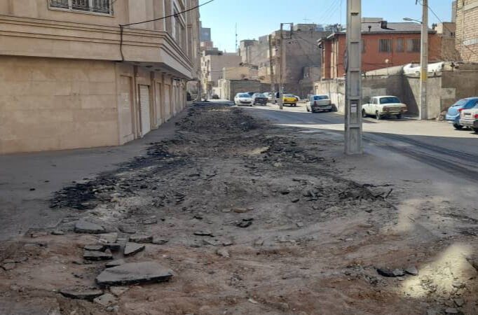 آغاز عملیات عمرانی سنگفرش 18 متری شهید علیپور
