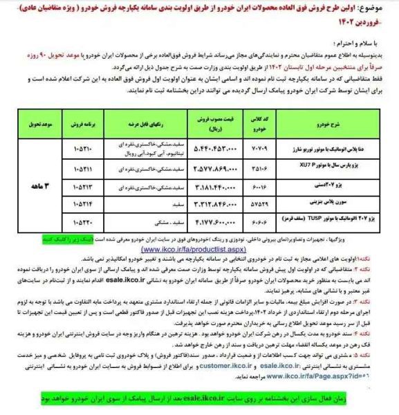 فروش فوق العاده محصولات ایران خودرو آغاز شد + جزئیات