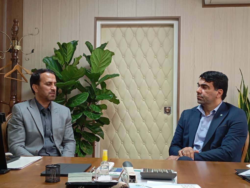 دیدار مدیر عامل بانک توسعه تعاون و رییس سازمان تعاون روستایی در نخستین روز کاری سال جدید