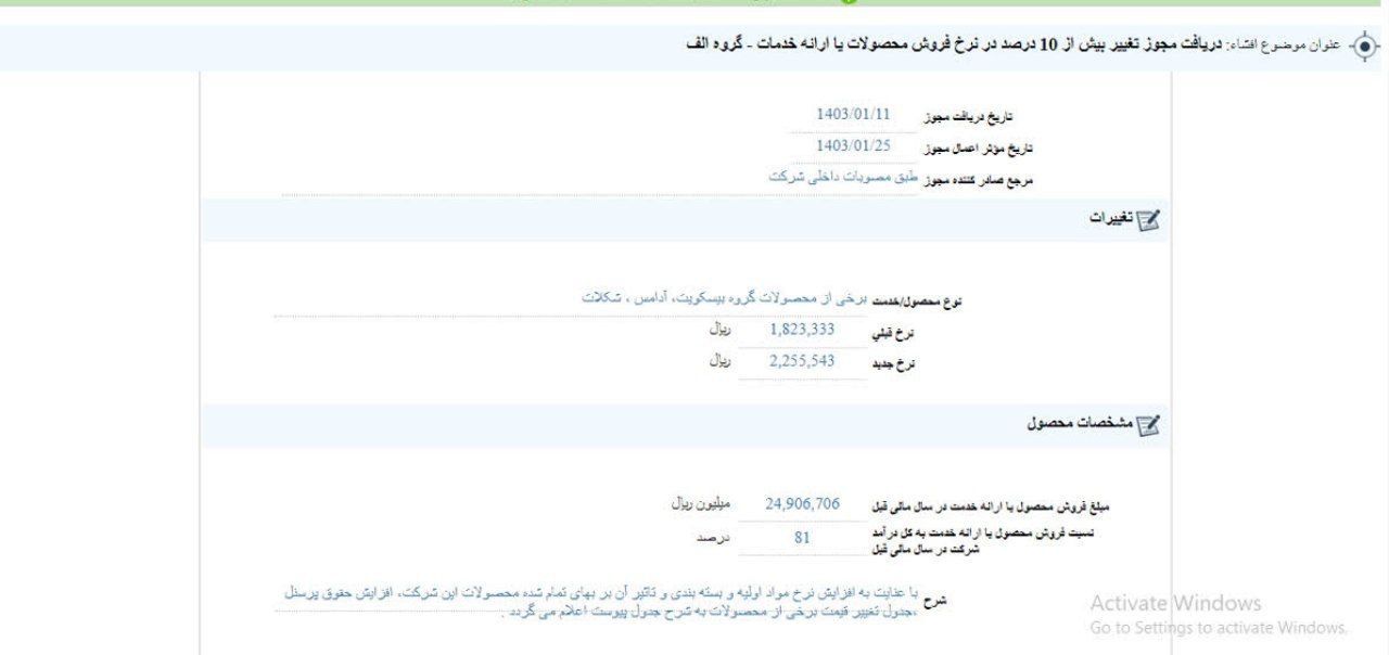 بیسکویت و شکلات گران می شود