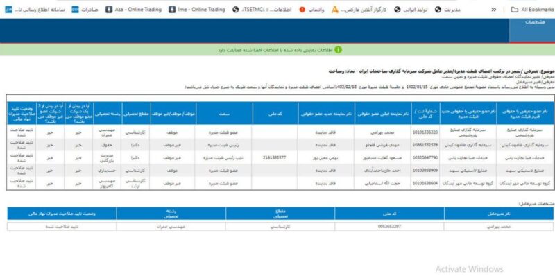 محمد بهرامی مدیرعامل وساخت شد