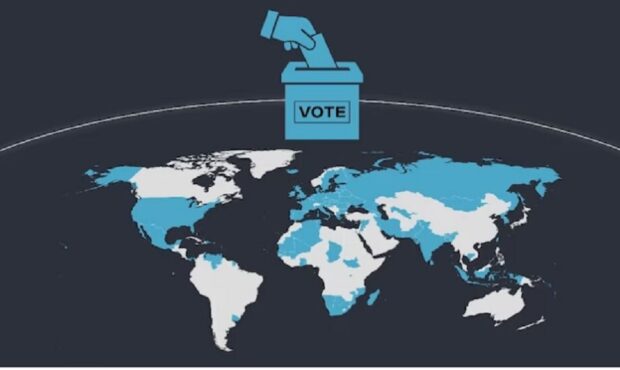 64 کشور در سال ۲۰۲۴ انتخابات برگزار می‌کنند