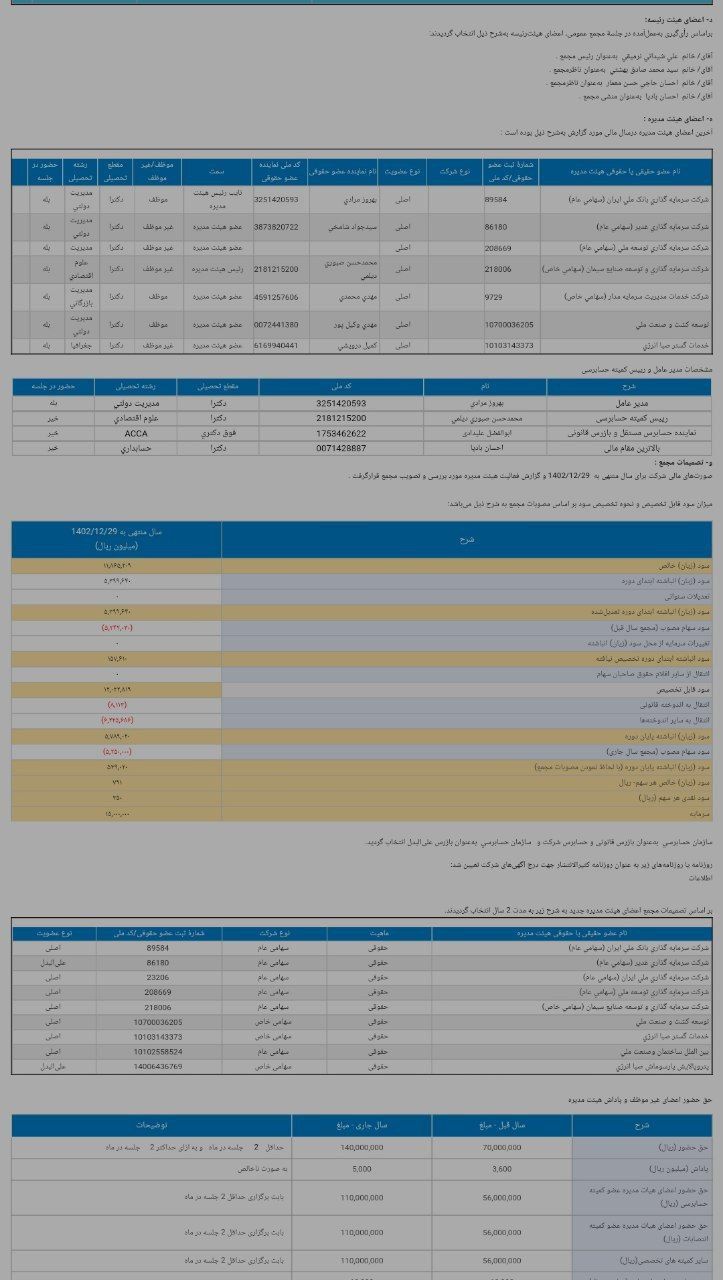 وبشهر چقدر سود نقدی تقسیم می کند؟