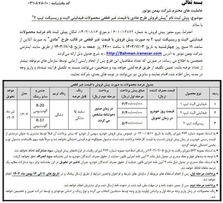 فیدلیتی الیت مدل ۱۴۰۴