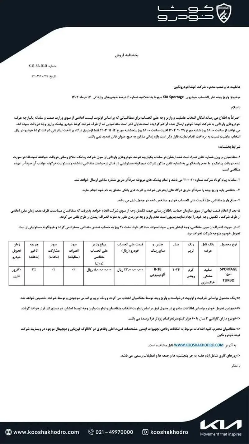 کیا اسپورتیج