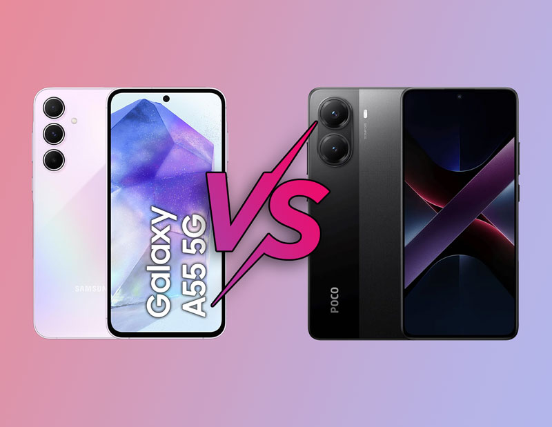 مقایسه Samsung Galaxy A55 و Poco X7 Pro