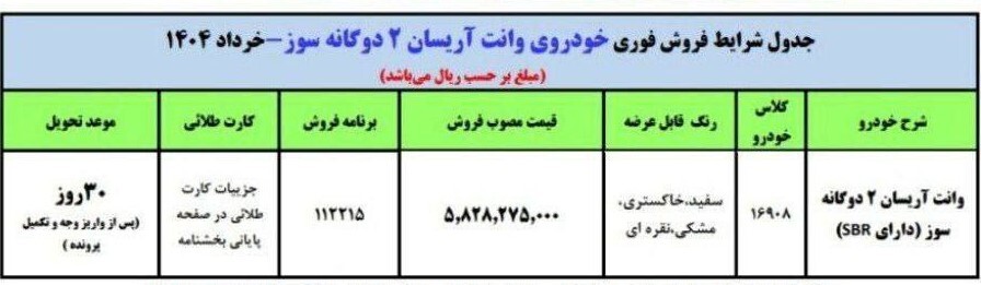 شرایط جدید فروش فوری ایران‌ خودرو برای خرداد ۱۴۰۴ اعلام شد