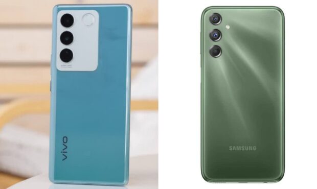 مقایسه سامسونگ Galaxy F34 با Vivo V27 | رقابت جذاب میان‌ رده‌ های پرطرفدار بازار