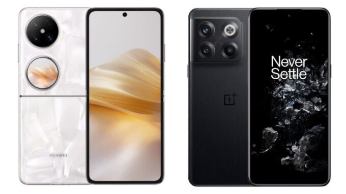 مقایسه Huawei Pocket 2 و OnePlus 10T | انتخاب بین نوآوری طراحی تاشو و عملکرد قدرتمند