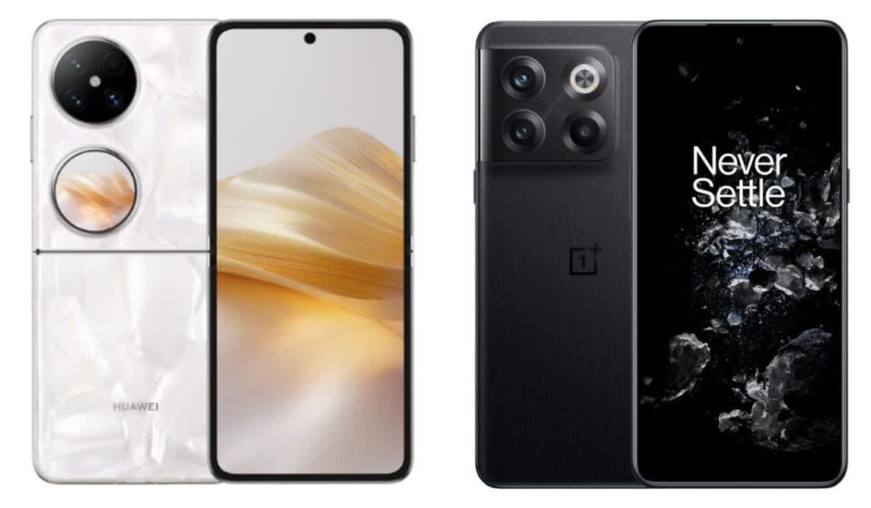 مقایسه Huawei Pocket 2 و OnePlus 10T | انتخاب بین نوآوری طراحی تاشو و عملکرد قدرتمند
