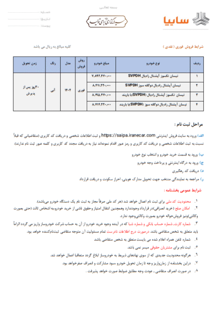 شرایط جدید فروش محصولات زامیاد در تیر ۱۴۰۴ اعلام شد