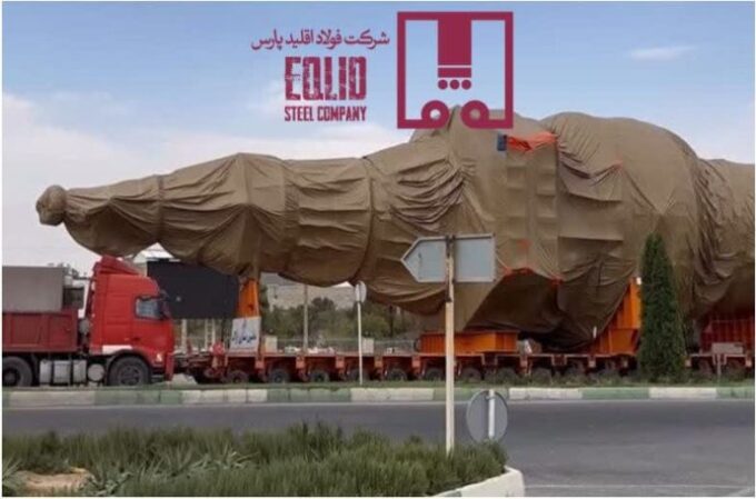 تجهیزات یک‌هزار تنی کوره احیای مستقیم فولاد اقلید پارس آماده نصب شد