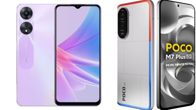 مقایسه پوکو M7 پلاس 5G و اوپو A78 5G