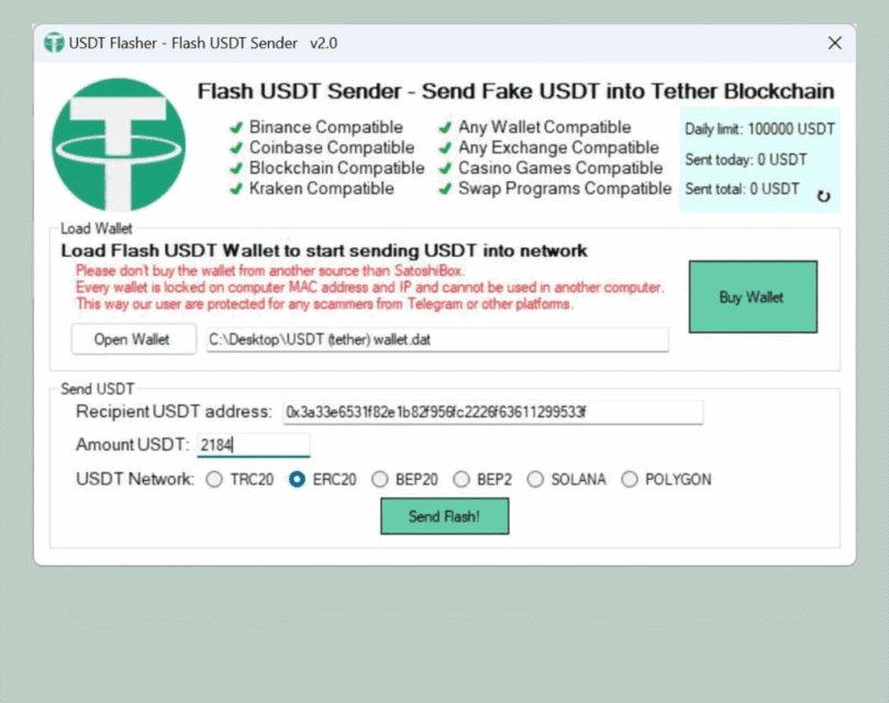 تتر فلش trc20 چیست؟