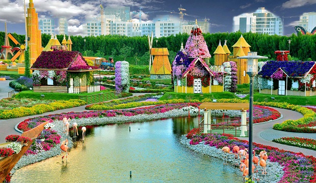 باغ معجزه دبی؛ جنت رنگارنگ در دل کویر