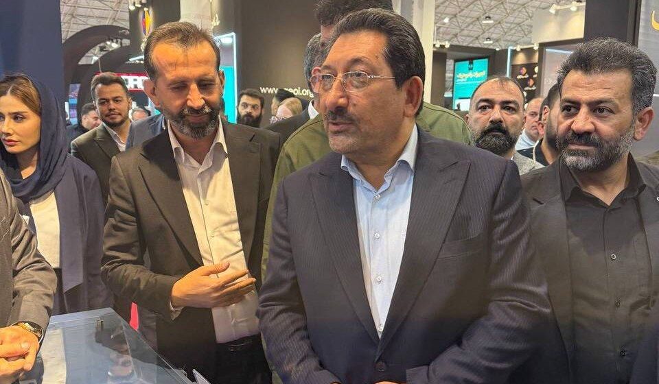 بازدید وزیر صمت از غرفه چادرملو در متافو تبریز