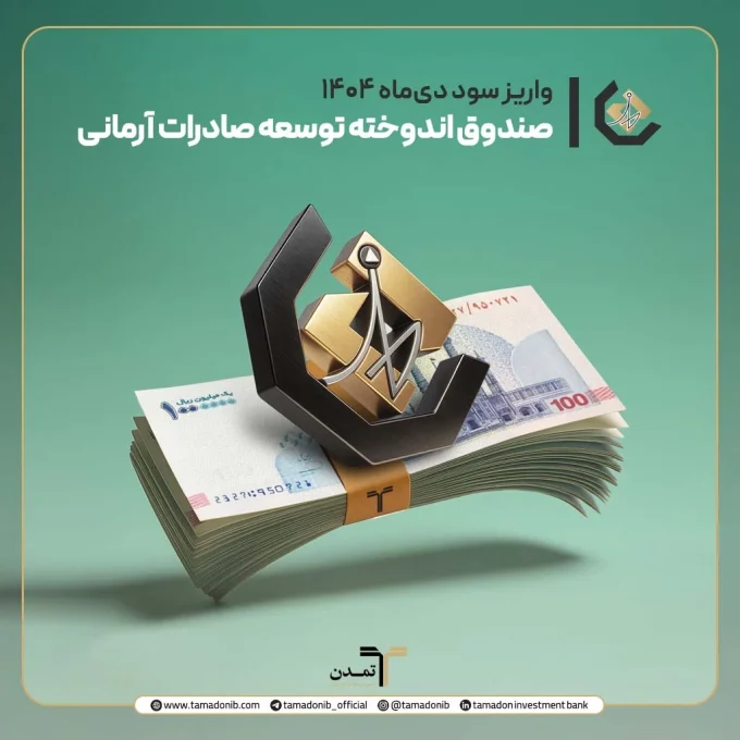 واریز سود دی‌ماه صندوق اندوخته توسعه صادرات آرمانی